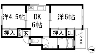 桜荘マンションの物件間取画像